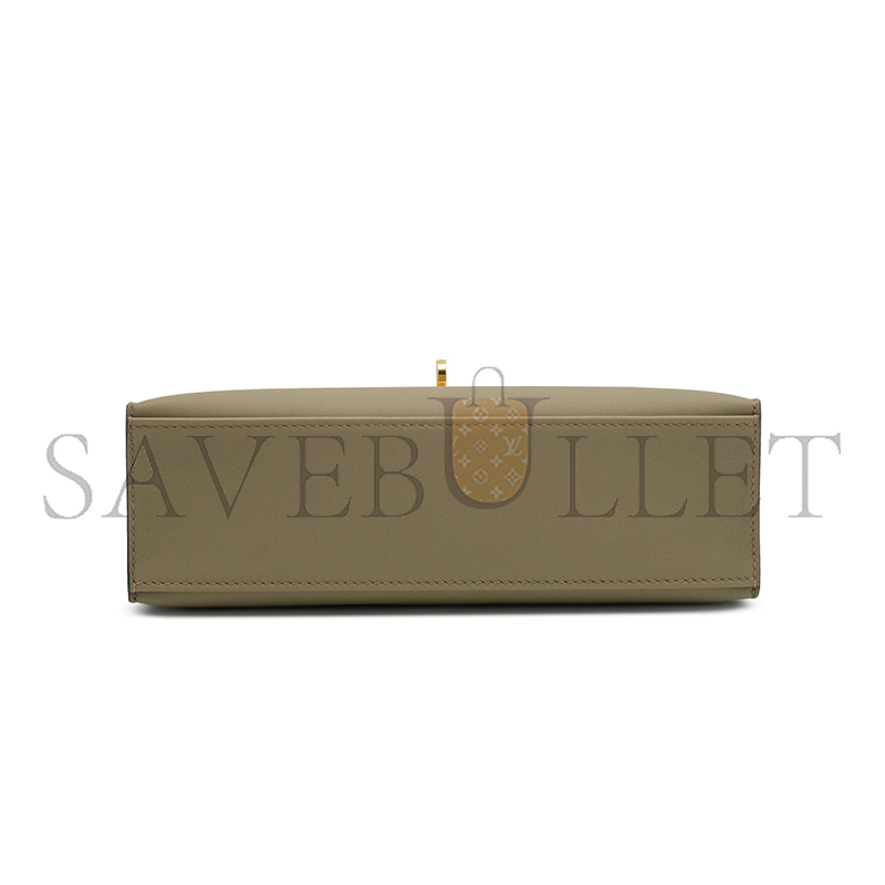 HERMES KELLY POCHETTE SWIFT GOLD HARDWARE (22*14*7cm)